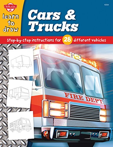 9781560108191: Cars & Trucks: Step-By-Step Instructions for 28 Different Vehicles (Draw and Color)
