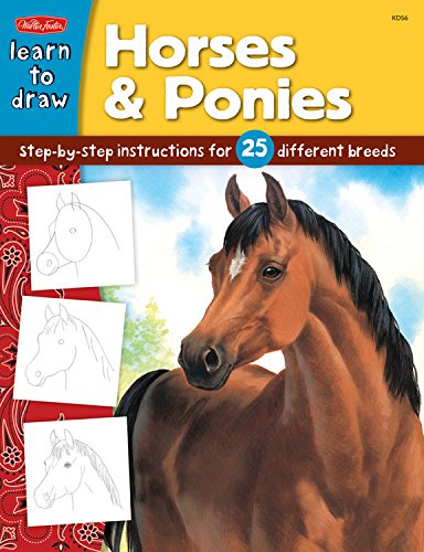 9781560108627: Horses & Ponies: Step-by-step instructions for 25 different breeds (Learn to Draw)