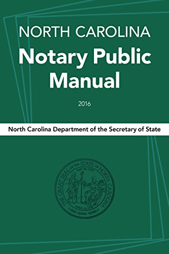 Stock image for North Carolina Notary Public Manual, 2016 for sale by Revaluation Books