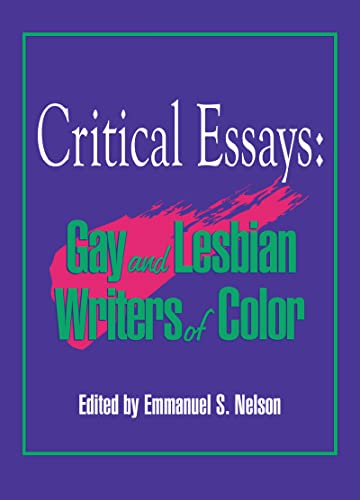 9781560244820: Critical Essays: Gay and Lesbian Writers of Color (Research on Homosexuality)