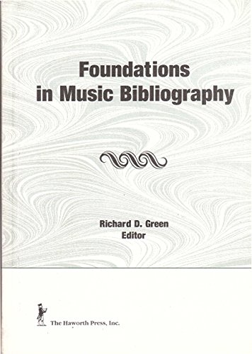 Foundations in Music Bibliography (9781560245124) by Green, Richard D