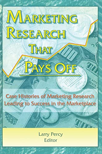 Stock image for Marketing Research That Pays Off: Case Histories of Marketing Research Leading to Success in the Marketplace (Haworth Marketing Resources) for sale by Chiron Media