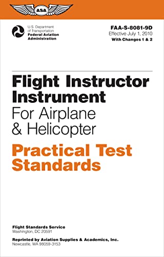 Beispielbild fr Flight Instructor Instrument Practical Test Standards for Airplane & Helicopter zum Verkauf von BooksRun