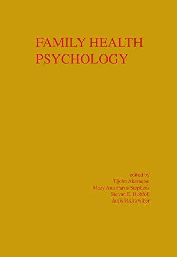 9781560322474: Family Health Psychology (Applied Psychology: Social Issues and Questions)