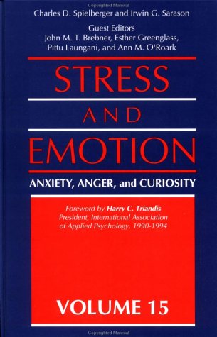 Stock image for Stress and Emotion for sale by Better World Books Ltd