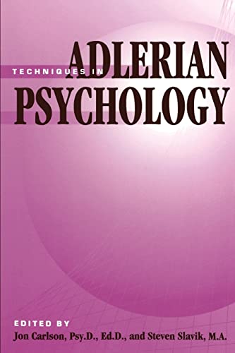 Stock image for Techniques In Adlerian Psychology for sale by HPB-Red