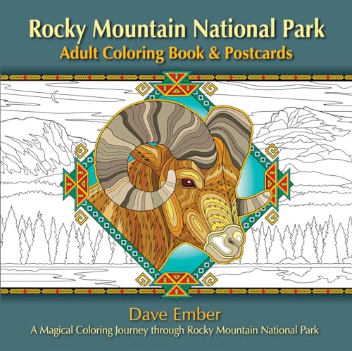 Imagen de archivo de Rocky Mountain National Park Adult Coloring Book & Postcards: A Magical Coloring Journey through Rocky Mountain National Park a la venta por Lucky's Textbooks