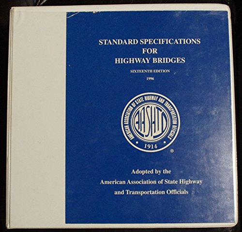 Stock image for Standard Specifications for Highway Bridges 16th.ed. for sale by Reader's Corner, Inc.