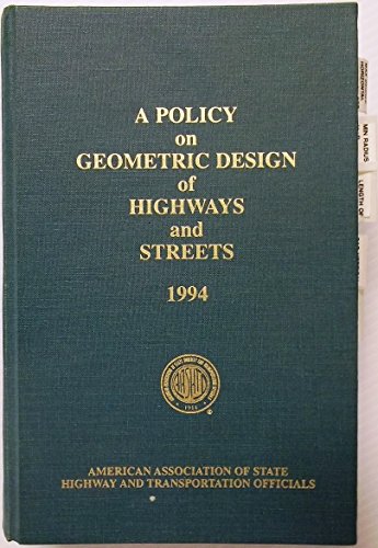 Stock image for A Policy on Geometric Design of Highways and Streets for sale by Wonder Book