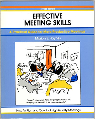 Imagen de archivo de Effective Meeting Skills (50-Minute Series) a la venta por SecondSale