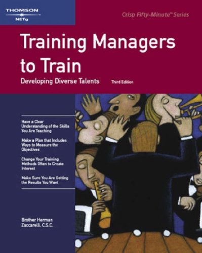 Imagen de archivo de Training Managers to Train: Developing Diverse Talents a la venta por Ergodebooks