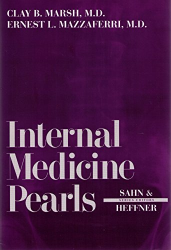 Imagen de archivo de INTERNAL MEDICINE PEARLS. a la venta por Nelson & Nelson, Booksellers