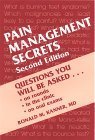 Imagen de archivo de Pain Management Secrets a la venta por Better World Books