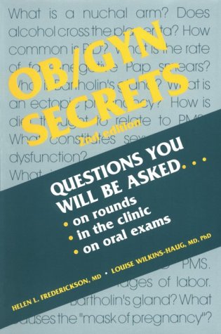 Imagen de archivo de Ob/Gyn Secrets. 2nd Edition. a la venta por Bingo Used Books