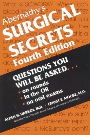 Stock image for Abernathy's Surgical Secrets : Questions You Will Be Asked on Rounds, in the OR, on Oral Ezams for sale by Better World Books