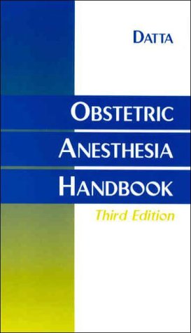 9781560534051: Obstetric Anesthesia Handbook