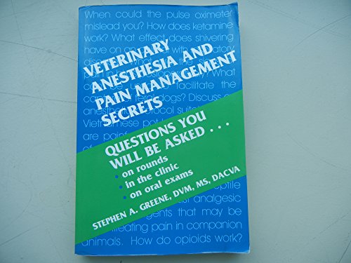 Beispielbild fr Veterinary Anesthesia and Pain Management Secrets zum Verkauf von SecondSale