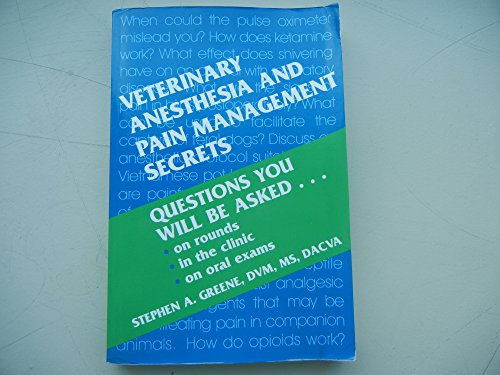Stock image for Veterinary Anesthesia and Pain Management Secrets for sale by SecondSale