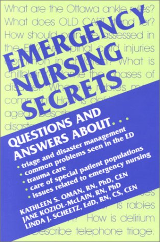 Beispielbild fr Emergency Nursing Secrets zum Verkauf von Better World Books