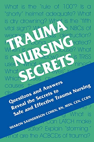 Stock image for Trauma Nursing Secrets for sale by Better World Books: West