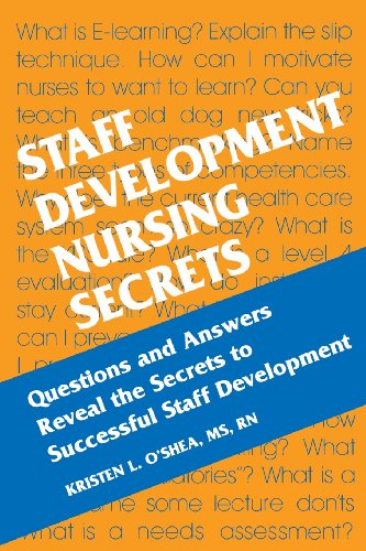 Beispielbild fr Staff Development Nursing Secrets zum Verkauf von Wonder Book