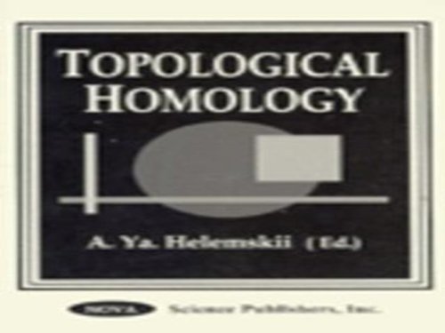 9781560727613: Topological Homology