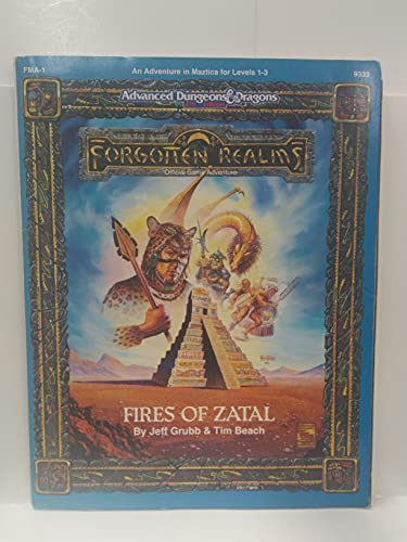 Imagen de archivo de Fires of Zatal (Advanced Dungeons & Dragons, 2nd Edition) a la venta por Ergodebooks