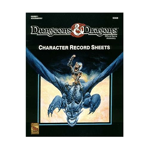 Beispielbild fr Dungeons and Dragons Character Record Sheets (Dungeons and Dragons Accessory DDREF1) (Dungeons and Dragons : Official Game Accessory/9308) zum Verkauf von Ergodebooks