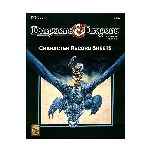 9781560762836: Dungeons and Dragons Character Record Sheets (Dungeons and Dragons : Official Game Accessory/9308)