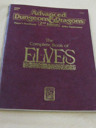 Stock image for ADVANCED DUNGEONS & DRAGONS. THE COMPLETE BOOK OF ELVES for sale by Pieuler Store