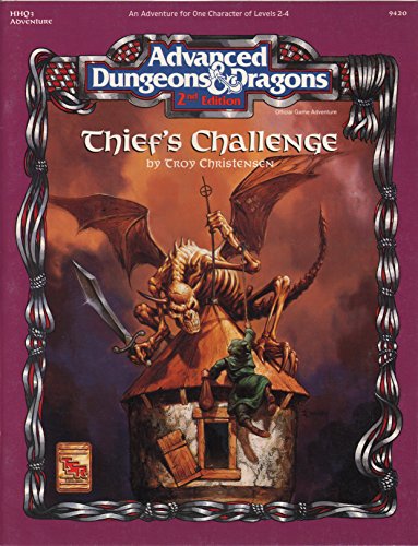 Beispielbild fr Thief's Challenge (Advanced Dungeons & Dragons Module HHQ3) zum Verkauf von HPB Inc.