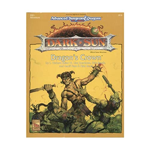 Stock image for Dark Sun: Dragon's Crown ADD 2nd Ed. Fantasy Roleplaying, Dark Sun, DSE1) for sale by GoldBooks
