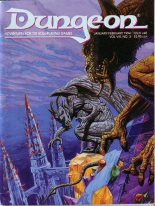 Beispielbild fr Dungeon: Adventures for Tsr Role-Playing Games January/February 1994 #45 zum Verkauf von Books From California