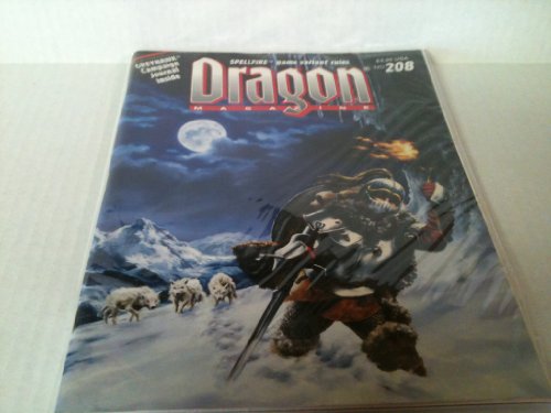 Beispielbild fr Dragon Magazine No 208 (Dungeons & Dragons) zum Verkauf von Ergodebooks