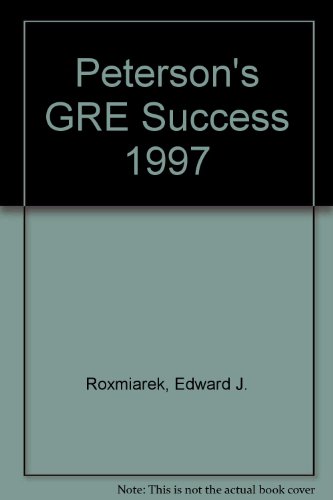 Stock image for Peterson's Gre Success for sale by Ergodebooks