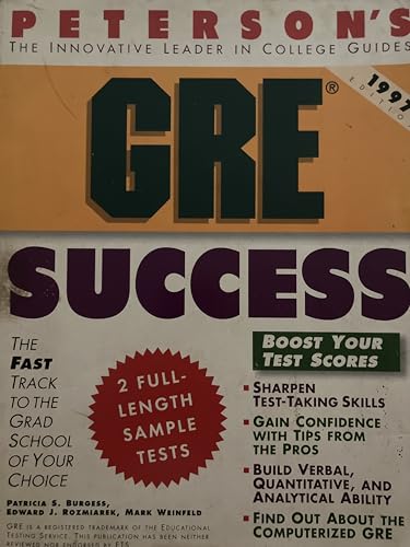 9781560796862: Peterson's Gre Success