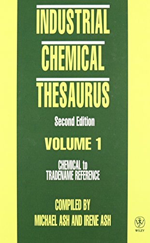 Industrial Chemical Thesaurus. 2nd ed. 2 Volume Set.