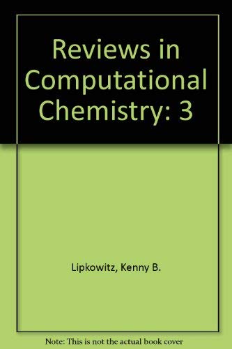 Beispielbild fr Reviews in Computational Chemistry zum Verkauf von Bookmonger.Ltd