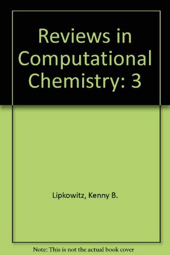 Stock image for Reviews in Computational Chemistry for sale by Bookmonger.Ltd