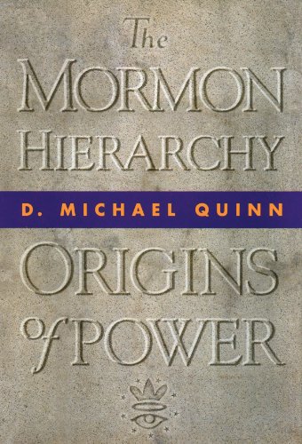 9781560850564: Mormon Hierarchy: Origins of Power Volume 1: 01