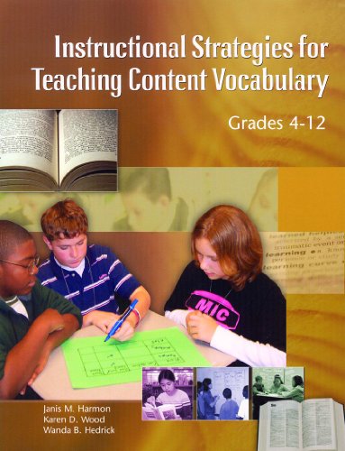 Imagen de archivo de Instructional Strategies for Teaching Vocabulary, Grades 4-12 a la venta por Better World Books