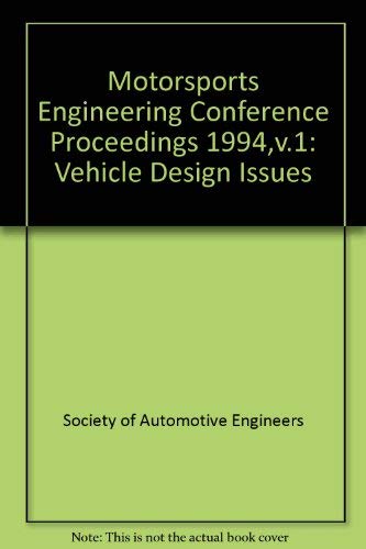 Beispielbild fr 1994 Motor Sports Engineering Conference Proceedings zum Verkauf von ThriftBooks-Atlanta