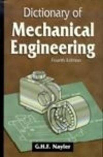 Imagen de archivo de Dictionary of Mechanical Engineering a la venta por Hafa Adai Books