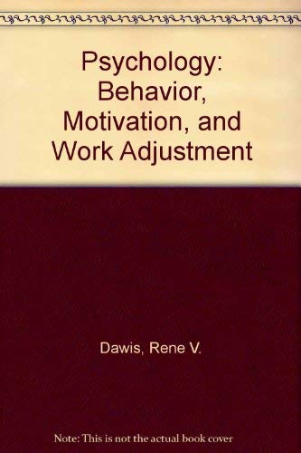 Imagen de archivo de Psychology : Human Relations and Work Adjustment a la venta por Better World Books: West