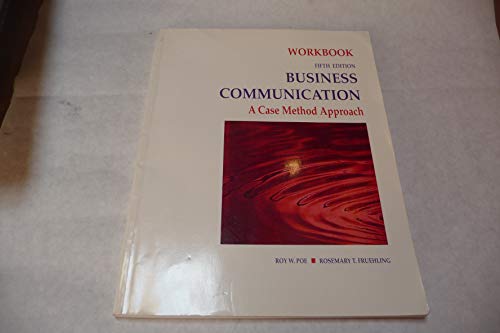 Stock image for Business Communication Workbook: A Case Method Approach for sale by dsmbooks