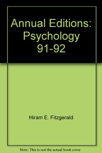 Stock image for Annual Editions : Psychology, 91-92 for sale by Better World Books