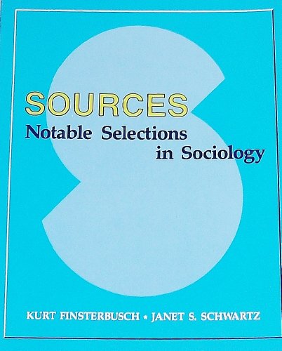 Imagen de archivo de Sources: Notable Selections in Sociology a la venta por The Yard Sale Store