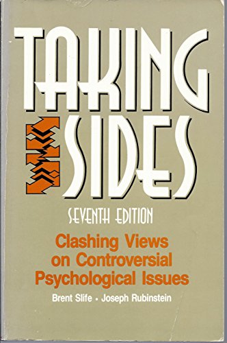 9781561340583: Taking Sides: Clashing Views on Controversial Psychological Issues 7th edition