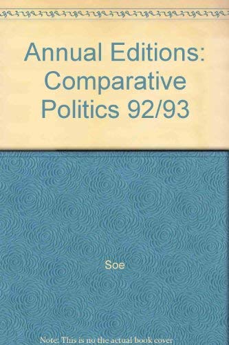 Stock image for Annual Editions- Comparative Politics 92/93 for sale by Top Notch Books