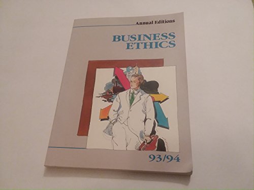 Stock image for Business Ethics 93/94 Annual Editions) for sale by NEPO UG